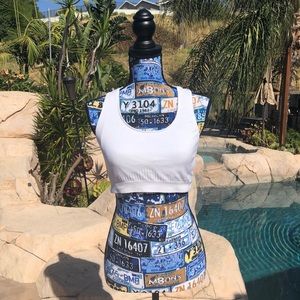 White Workout Support Bra